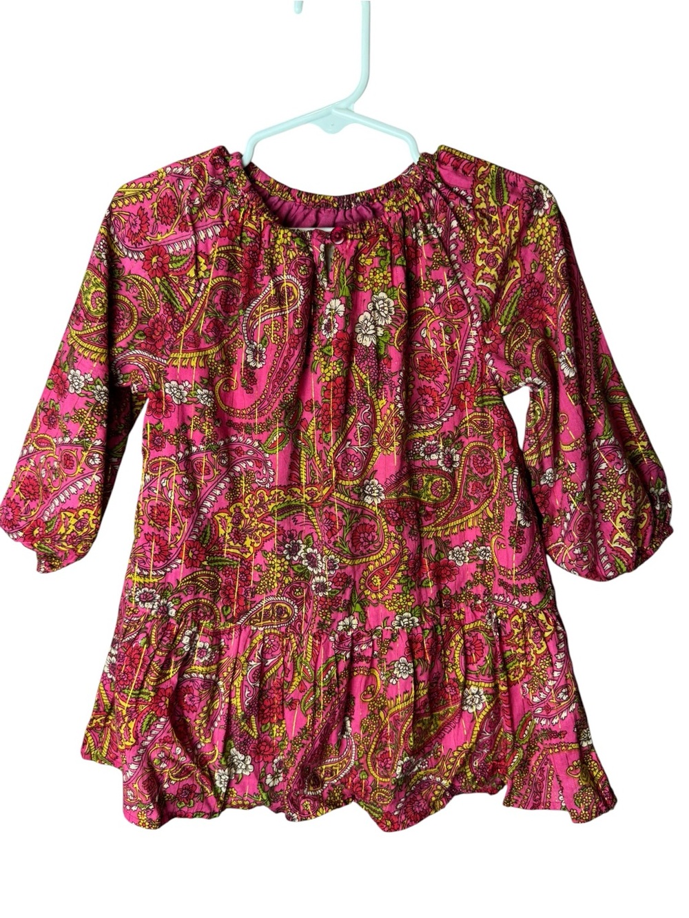 Happy by Pink Chicken Floral Paisley Dress 12-18M